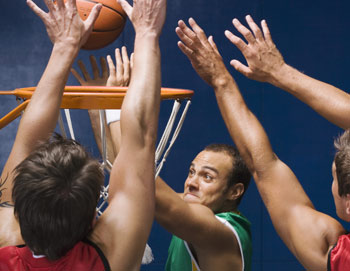 Basketball can cause dental injury