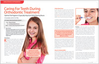 Article on caring for teeth during orthodontic treatment from Dear Doctor magazine