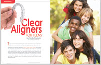 Article on clear aligners for teenagers from Dear Doctor magazine