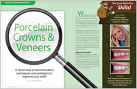 Article on Porcelain Crown and Veneers - Dear Doctor magazine