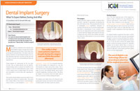 An article on dental implant surgery from Dear Doctor magazine