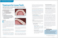 Article on treatment of loose teeth from Dear Doctor magazine
