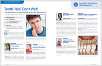 An article on tooth pain from Dear Doctor magazine