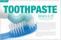 An article about toothpaste from Dear Doctor magazine