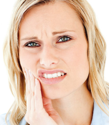 Woman with Sensitive Tooth
