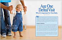 Age one dental visit - Dear Doctor magazine article