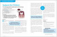 Sealants for children - Dear Doctor magazine article
